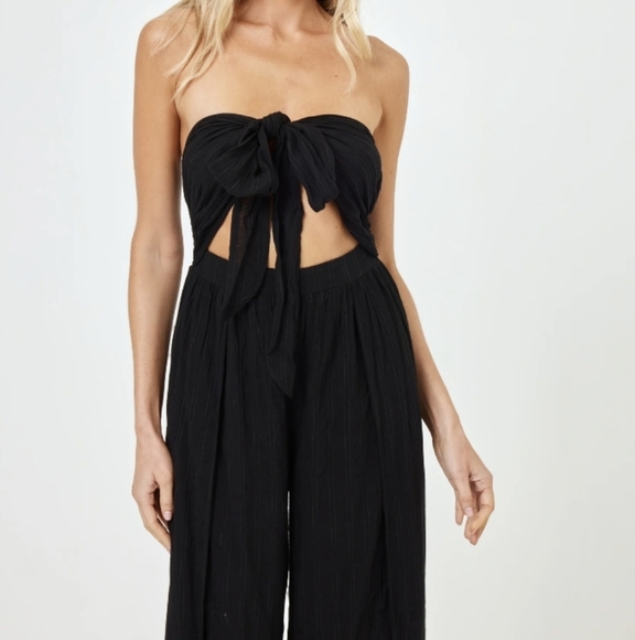 Lspace Kiwanda Jumpsuit in Black - Picture 1 of 8